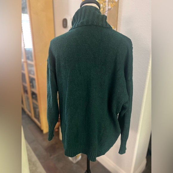 Nine West - evergreen woven turtleneck sweatshirt with different patterns - Picture 5 of 10